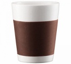 2 tasses � caf� Bodum Grande taille Canteen marron (20cl)