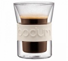 2 verres BODUM PRESSO Air blanc cr�me 20cl