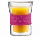 2 verres BODUM PRESSO Air rose 20cl