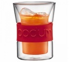 2 verres BODUM PRESSO Air rouge 20cl