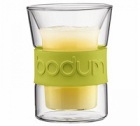 2 verres BODUM PRESSO Air vert citron 20cl