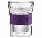 2 verres BODUM PRESSO Air violet 20cl