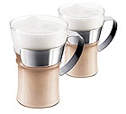 2 verres BODUM ASSAM cappuccino / th� / caf� 35cl
