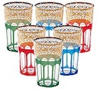 6 verres � th� de 15 cl