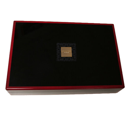 Coffret th� 1825 Damman en bois laqu� - 18 boites m�tal