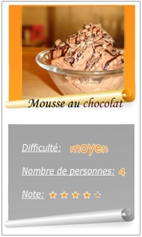 mousse chocolat