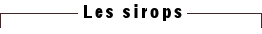 Tous les sirops