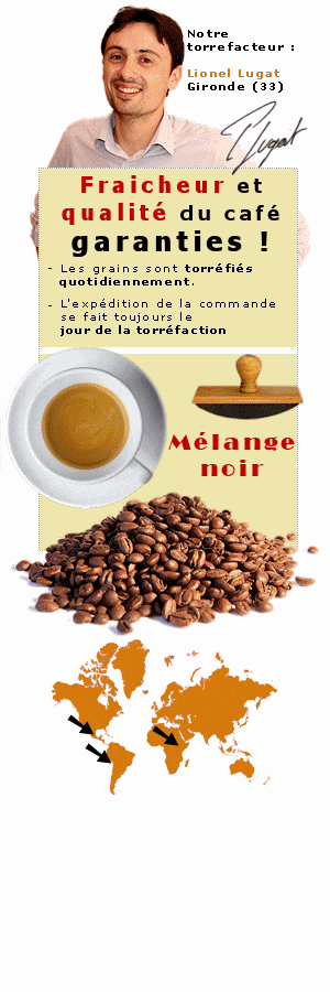 Caf� en grains M�lange noir