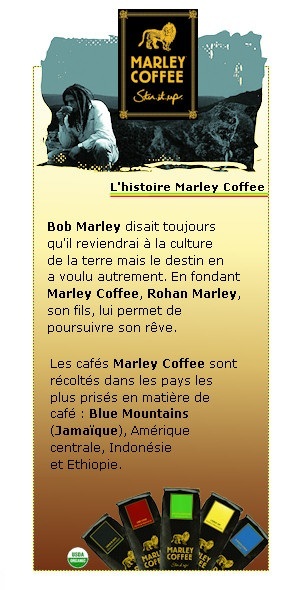 Marley Coffee : Caf� gourmet