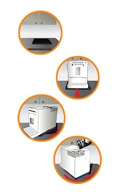 un plateau pour machine � caf� automatique Melitta, Jura, Krups et Delonghi