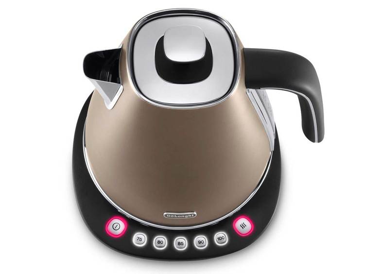 Bouilloire Delonghi Distinta Bronze température variable