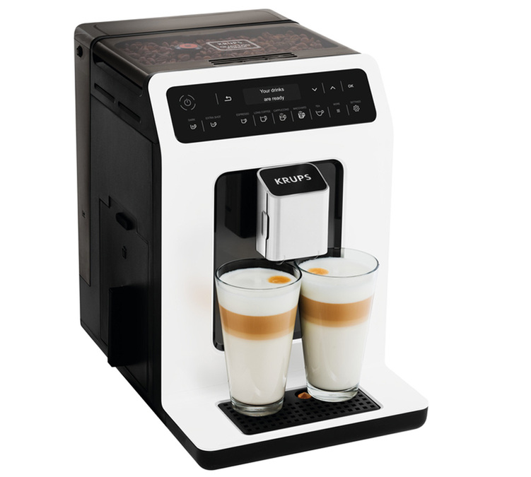 Expresso broyeur Krups Evidence blanche EA890110 Garantie 2 ans