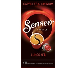 Capsules Lungo n°6  x 10 compatibles Nespresso®,SENSEO,x 10 compatibles Nespresso®