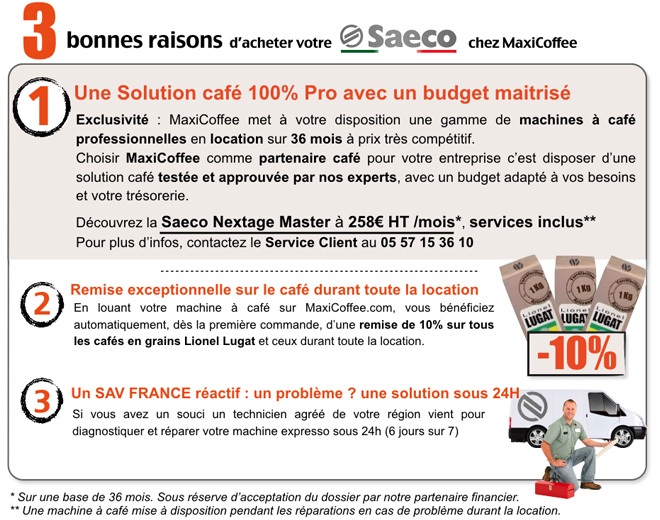 location saeco nextage