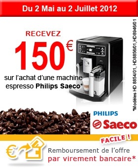 Philips Saeco : Détail du remboursement