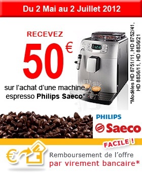 Philips Saeco : D�tail du remboursement
