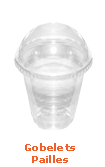 gobelet avec dome transparent