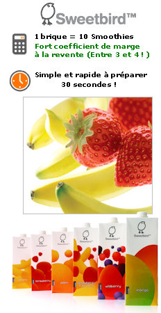 smoothie banane pour coffee shop