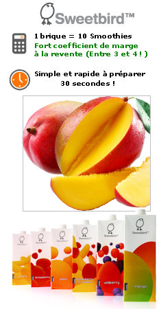 smoothie banane pour coffee shop
