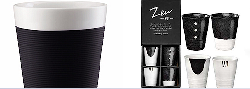 tasses expresso, cappucino, th�, bodum