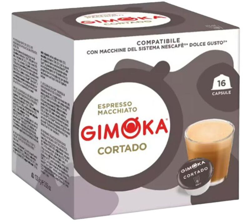 96 capsule compatibili Nescafe* Dolce Gusto* Espresso Cortado &ndash; Gimoka image number 1