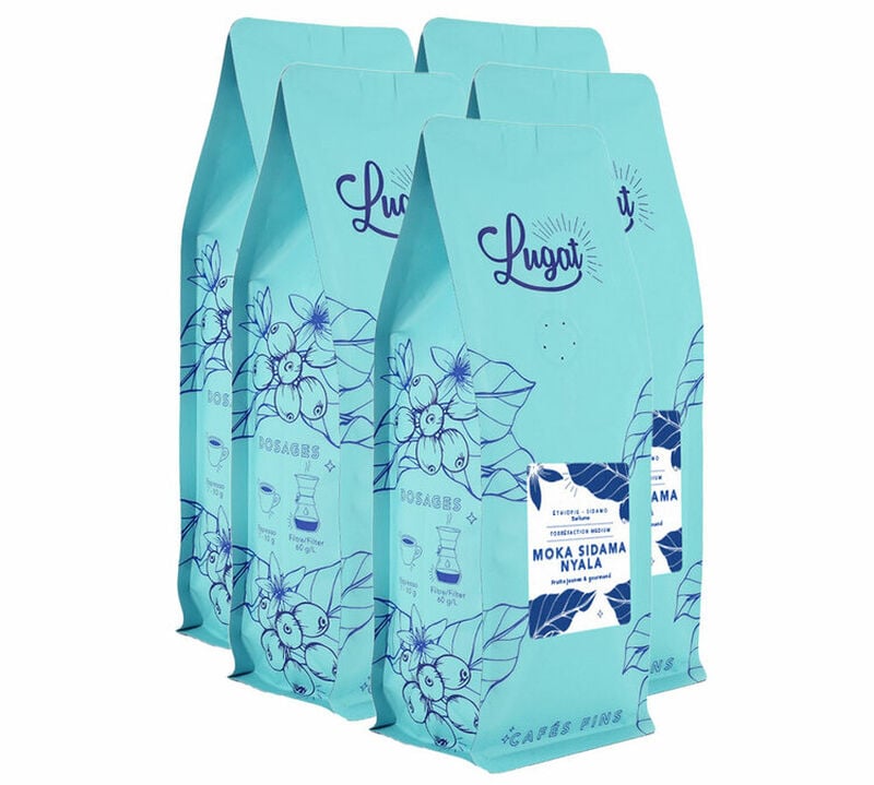 5 Kg Caf&eacute; en grain Ethiopie Moka Sidama Nyala - Lugat image number 0
