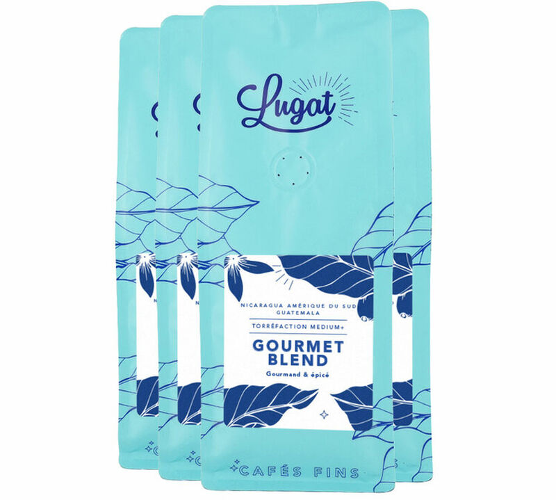 Lugat Coffee Beans Gourmet Blend - 4x250g image number 0