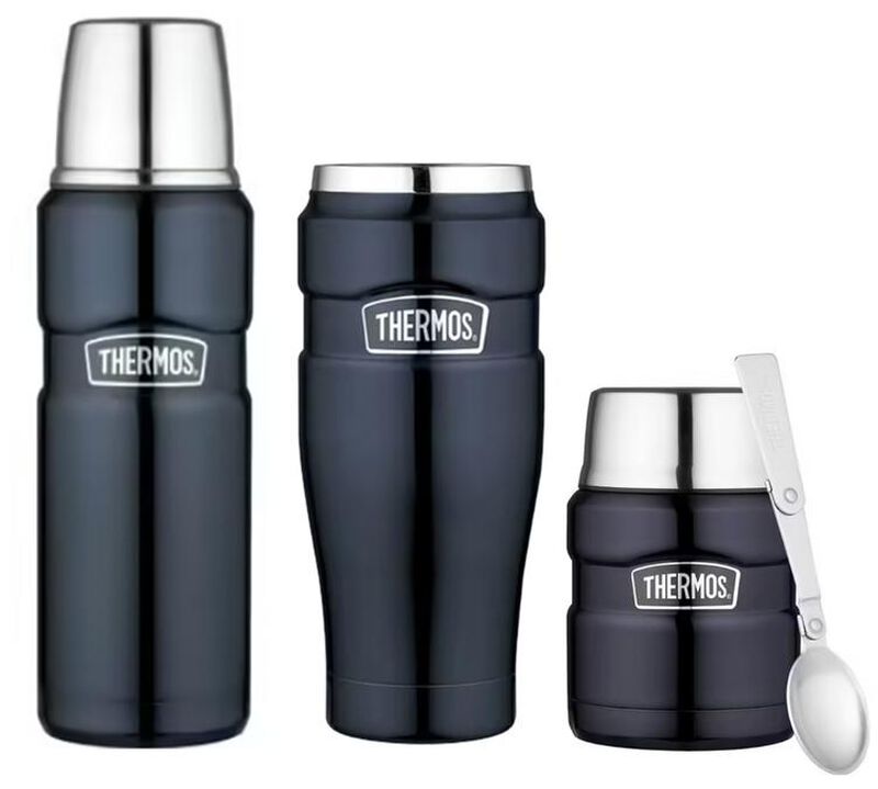 Pack isotherme (Bouteille - Mug - Lunch Box) Stainless King bleu nuit 47 cl - THERMOS image number 0