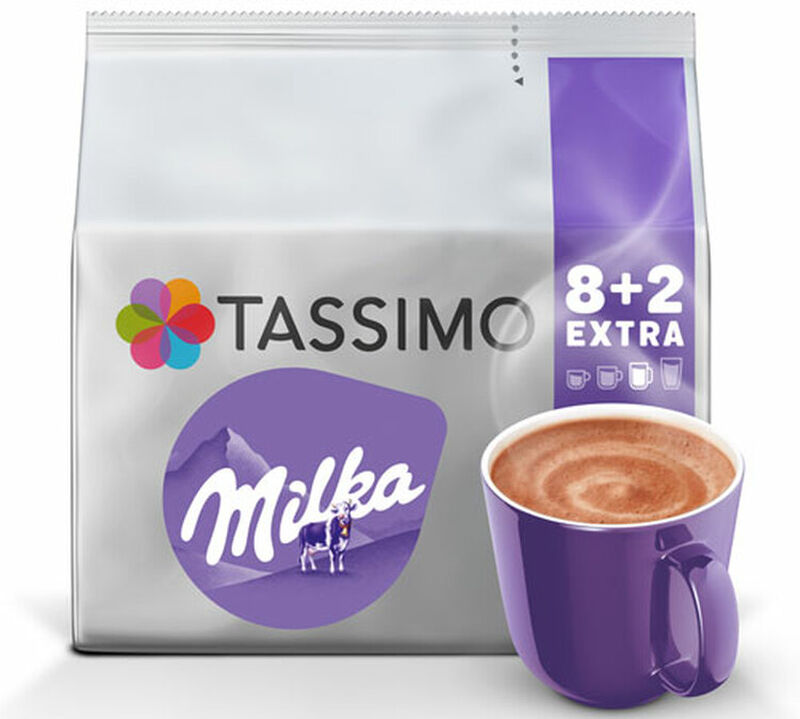 Tassimo pods Milka Hot Chocolate x 10 T-Discs image number 1
