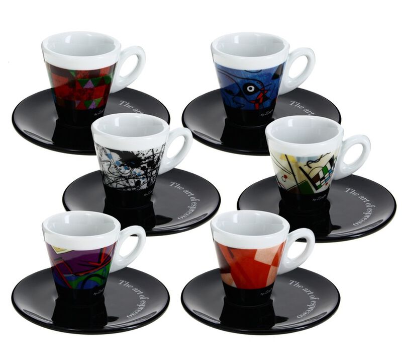 Zicaff&egrave; 'The Art of Espresso' set of 6 cups and saucers image number 7