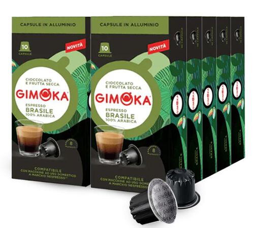 100 capsule compatibili Nespresso* Original Brasile &ndash; Gimoka