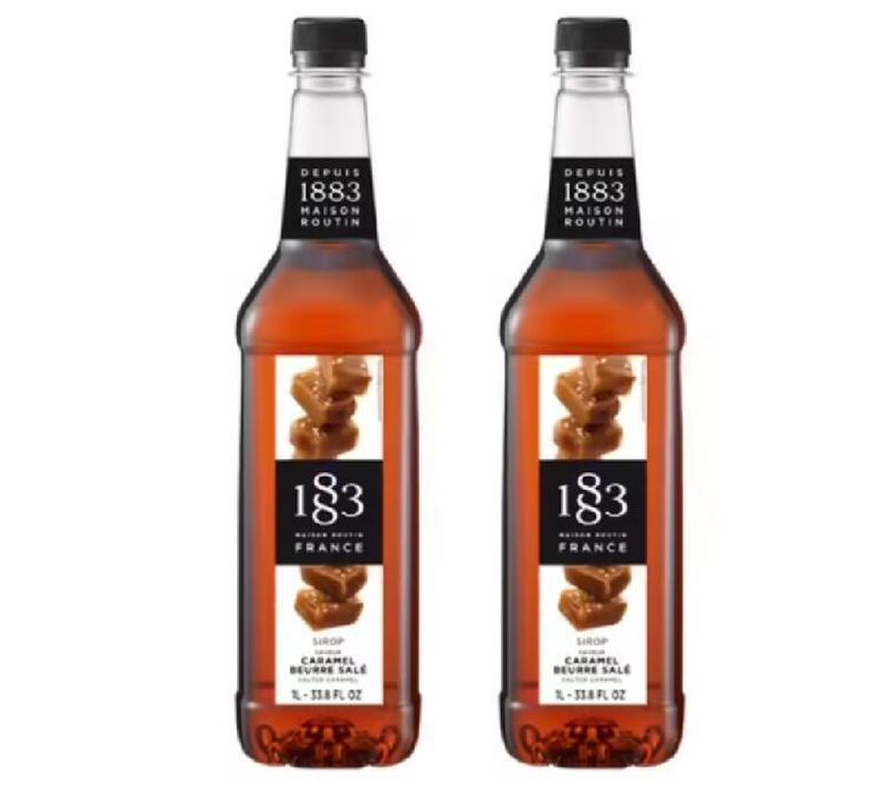 Sirop 1883 Routin Caramel Beurre Sal&eacute; - Bouteille Plastique - 2 x 1 L image number 0