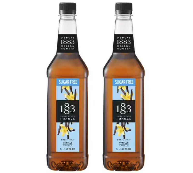 Sirop 1883 Routin Vanille sans sucre - Bouteille Plastique - 2 x 1 L image number 0