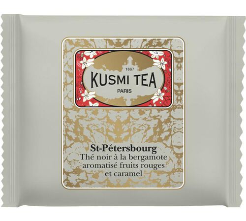 Th&eacute; Noir Saint P&eacute;tersbourg Bio - 25 sachets - KUSMI TEA image number 1