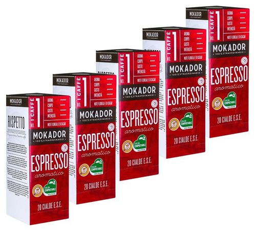 100 dosettes ESE Aromatico - MOKADOR CASTELLARI