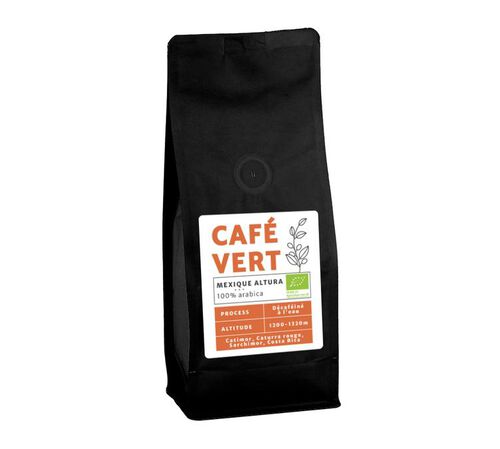 Organic Green Coffee Beans From Mexico Altura Region - Water Decaffeinated - 500g