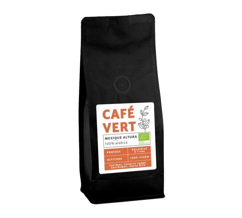 Organic Green Coffee Beans From Mexico Altura Region - Water Decaffeinated - 500g image number 0