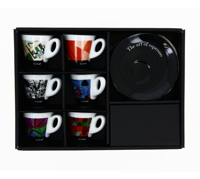 Zicaff&egrave; 'The Art of Espresso' set of 6 cups and saucers image number 9