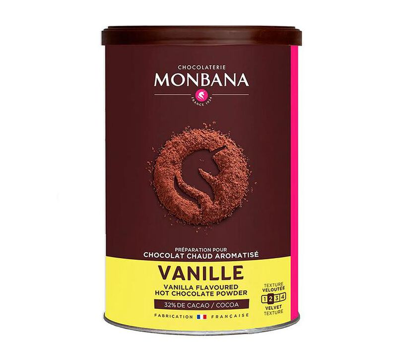 Chocolat en poudre aromatis&eacute; Vanille - 250g - Monbana image number 0