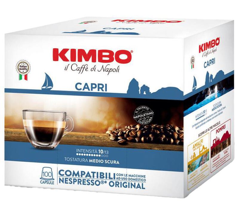 100 Nespresso* Original Compatible Capsules Capri &ndash; KIMBO image number 0