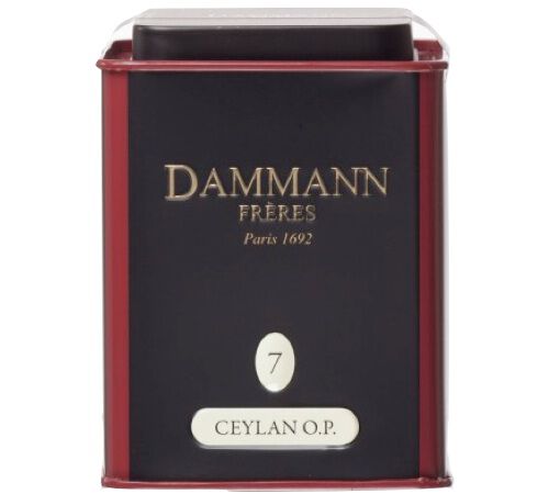 N&deg;07 Ceylon OP black tea - 100g tin of loose leaf tea - Dammann Fr&egrave;res