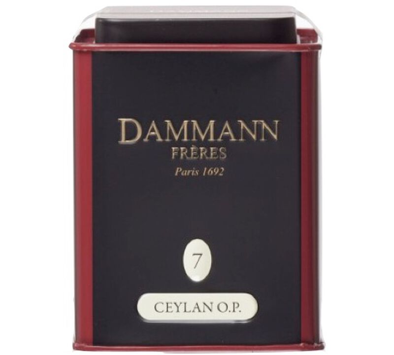 N&deg;07 Ceylon OP black tea - 100g tin of loose leaf tea - Dammann Fr&egrave;res image number 0