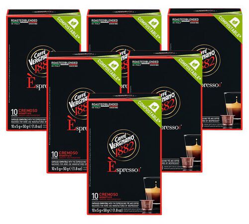 60 capsules Espresso Cremoso - Compatible Nespresso&reg; - CAFFE VERGNANO