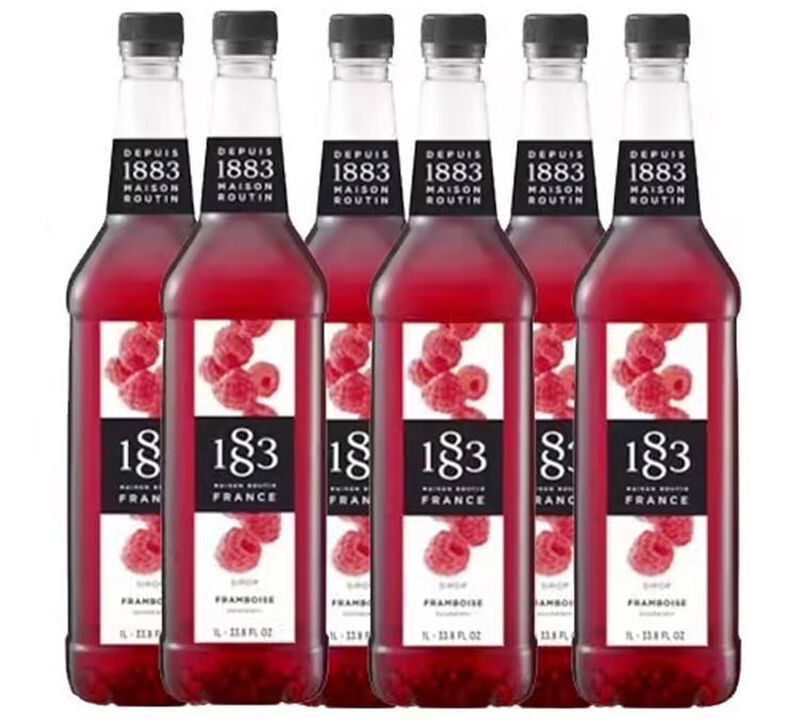6X1L Sirop 1883 Routin Framboise - Bouteille plastique image number 0