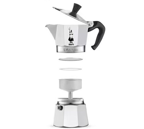 Bialetti Moka Express 6-cup Moka Pot + 6 Bicchierini cups image number 2