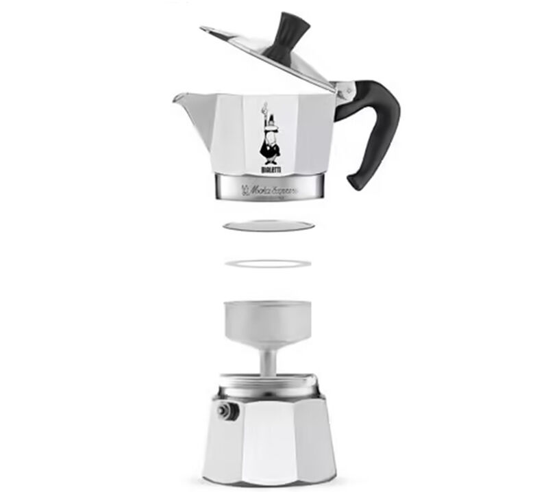 Bialetti Moka Express 6-cup Moka Pot + 6 Bicchierini cups image number 2