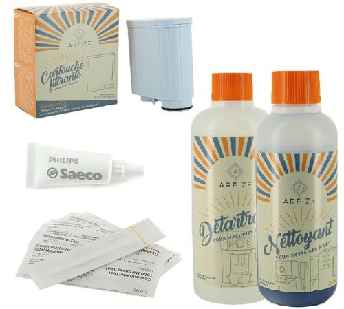 Kit entretien complet ARFIZE pour toutes machines &agrave; caf&eacute; &agrave; grain Philips/Saeco