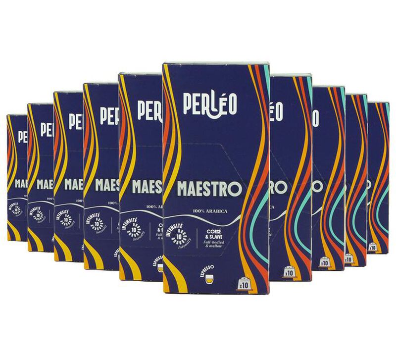Perl&eacute;o Nespresso* Original Compatible Capsules Maestro x 100 image number 0