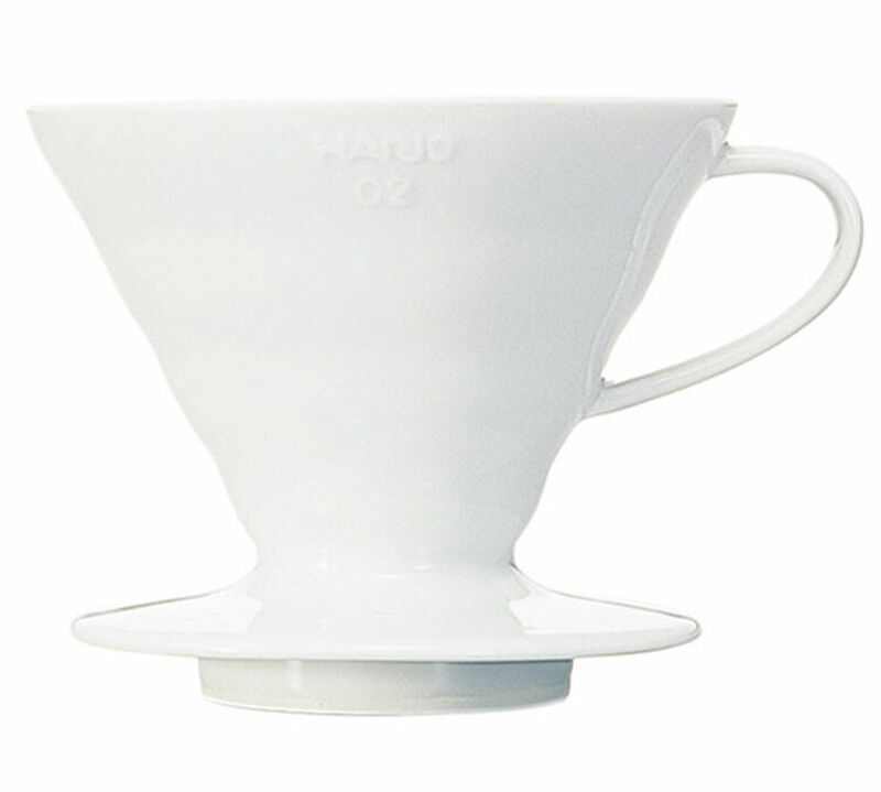 Dripper HARIO V60 VDC-02 blanc 2 &agrave; 4 Tasses image number 0