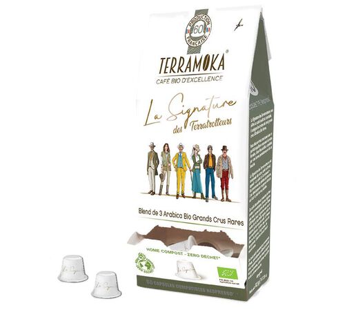 15 capsules compatibles Nespresso* Original La signature des Terra-Trotteus Bio compostables - TERRAMOKA
